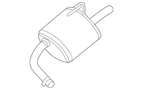 20100-3nt1c Nissan Genuine Rear Muffler