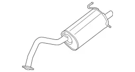 20100-4fu2a Nissan Genuine Rear Muffler