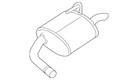20100-6ca3a Nissan Genuine Exhaust Muffler