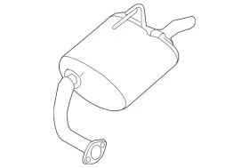 20100-6cc1a Nissan Genuine Rear Muffler