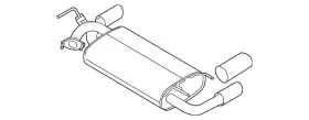 20100-cb60a Nissan Genuine Muffler