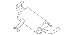 20100-jb000 Nissan Genuine 2008-2013 Altima - Rear Muffler