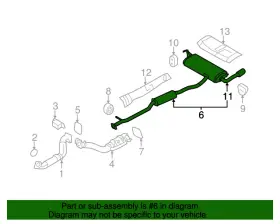 20100-jm00c Nissan New Genuine Muffler Assy - Exhaust Main Oe 20100jm00c
