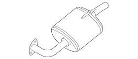 20110-ja02a Nissan Genuine Rear Muffler
