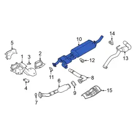 201009bt1b Nissan Oe Exhaust Muffler