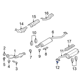 2069177a00 Nissan Oe For Sentra 1989-1999 Exhaust Muffler Gasket