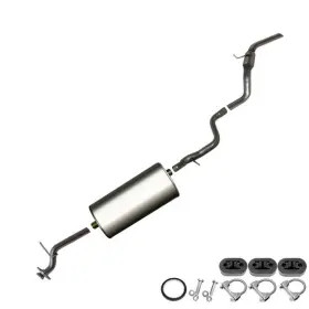 304110 Northeastern Exhaust 303103 103107 303102 Stainless Steel Resonator Muffler With Hangers Bolts Fits 06-10 Ford Mercury