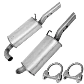54665 Northeastern Exhaust Pair Of Muffler Fits 2010-2012 Ford Fusion 3.0l