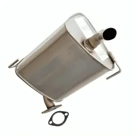 602104 Northeastern Exhaust Stainless Steel Passenger Side Muffler Fits 2005-2009 Subaru Outback 2.5l