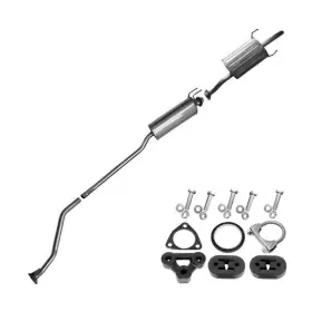 605102 Northeastern Exhaust Stainless Steel Resonator Muffler With Hangers Bolts Fits 01-05 Civic 01-03 El