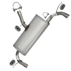 605179 Northeastern Exhaust Stainless Steel Muffler Fits 2012-2014 2.0l And 2011-2014 3.5l Ford Edge