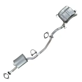 606163 Northeastern Exhaust Stainless Steel Resonator Muffler Kit Fits 2010-2012 Hyundai Santa Fe 3.5l