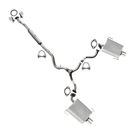 607116 Northeastern Exhaust Stainless Steel Resonator Pair Of Muffler Kit Fits 2005 Subaru Legacy 2.5l