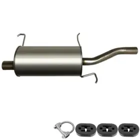 609100 Northeastern Exhaust Stainless Steel Muffler With Hangers Compatible 97-02 Escort 97-99 Tracer Sedan