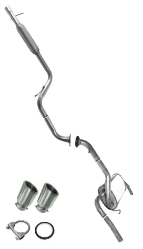 Apm58553 Northeastern Exhaust Resonator Muffler Kit Fits 2010-2012 Mazda 3 2.5l Sedan With Tips
