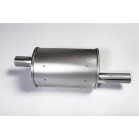 17609.02 Omix Round Muffler Fits 45-71 Willys And Jeep Models