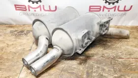 18101406815 Original Factory Genuine Rear Left Driver Side Section Exhaust Pipe Muffler Silencer Barrel Oem Bmw E39