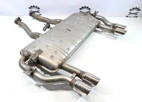 6w83-5k244-ca Original Factory Genuine Rear Exhaust Section Barrel Silencer Box Muffler Quad Tips Oem Jaguar Xkr 07-09