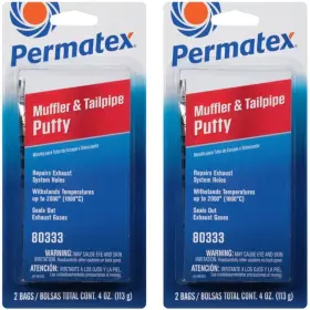 Permatex 686226803337 80333 Muffler And Tailpipe Putty Set Pack Of 2 4 Foil Pouches 8 Oz