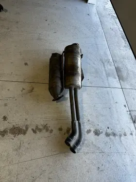 93011323500 Porsche 93011103804 930 Turbo Muffler With Catalytic Converter