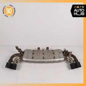 95811191032 Porsche 13-14 Cayenne 958 Gts 4.8l Quad Exhaust Muffler Assembly With Valves Oem