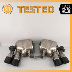 95b253611f Porsche 15-18 Macan 95b Gts S Sport Exhaust Muffler Mufflers Set With Valves Oem