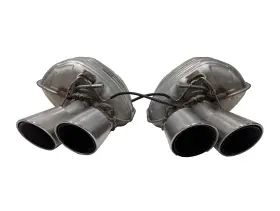 97011168551 Porsche 2014-2016 Panamera Sport Exhaust Mufflers With Valves Left Right Oem 970.2