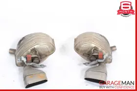 97011191222 Porsche 11-13 Panamera 970 3.6l V6 Exhaust Muffler Mufflers Right And Left Set Oem