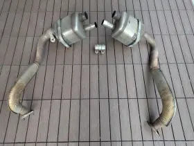 982251187j Porsche 2017-2024 718 Boxster Cayman S 2.5 Sport Exhaust Mufflers Oem 982