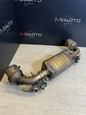 992251053a Porsche 911 992 Carrera Rear Engine Exhaust Muffler Assembly