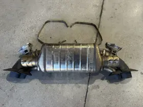 992251057 Porsche Rear Center Exhaust System Muffler 911 Turbo S 992 2021-24