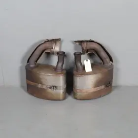 99311104604 Porsche 1995-1998 911 993 Exhaust Muffler Right Left Pair Oem Used