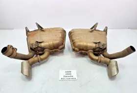 996.111.121.70 Porsche 99-01 Oem Carrera 911 996 Left Right Muffler Exhaust Silencer Set 46k