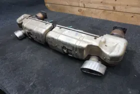 99611102775 Porsche Rear Exhaust Muffler Silencer Tail Pipe 911 Turbo 996 01-05
