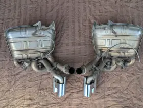 997-111-611-02 Porsche Sport Exhaust Pse With Chrome Tips 997.1 Oe Eisenmann