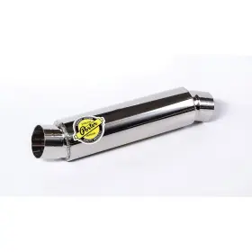Pm1425011ss Porter Mufflers Muffler Steel-pac Shorty Offset 20 Inch Overall Length 2.50