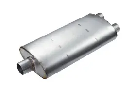 Pd204 Premium Duty 4.75 Inch X 10.75 Oval Body Muffler 3 Center In 2.5 Dual Out
