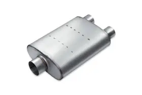 Pd211 Premium Duty 4.75 Inch X 10.75 Oval Body Muffler 3 Center In 2.5 Dual Out