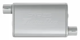 Mvt16 Pypes Muffler - Turbo Pro 3 In Offset Inlet Outlet