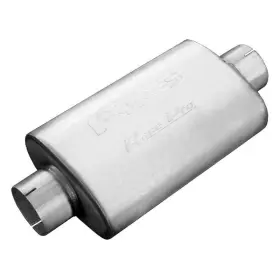 Mvr44 Pypes Performance Exhaust - Race-pro Series 409 Ss Oval Gray Muffler 3.5 Inch Center Id