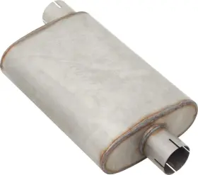 P1039 Pypes Performance Exhaust T409 Stainless Steel 14 Inch Violator Muffler With 2-1/2 Offset Inlet