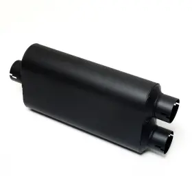 Qk 202406291450 2.5 Inch Dual Out Original 40 Series Oval Performance Exhaust Muffler 3 Offset In