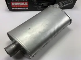 R27704 Rumble Performance Exhaust Muffler 2 Inch Center Inlet Offset Outlet