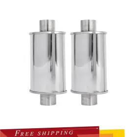 304s Siliconehosehome 414307016666 2x 3ftft Ultra Quiet Muffler Resonator 3 In Exhaust Vibrant