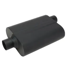 9301004 Speedway Motors Welded Chamber Muffler 2.5 Inch Offset Inlet/center Outlet