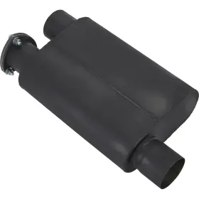 9301014 Speedway Motors 3-inch Offset Inlet/outlet Chambered Dump Muffler Durable 16 Gauge Steel