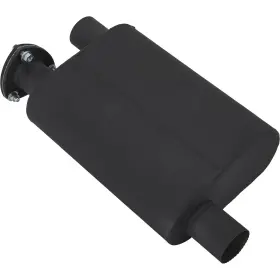 9301018 Speedway Motors Baffled Muffler With Cutout 2.25 Inch Offset Inlet/outlet