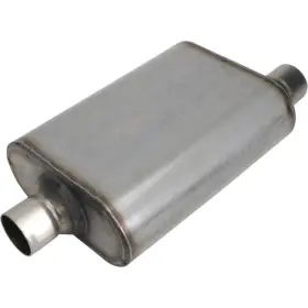 9302003 Speedway Motors Stainless Steel Chamber Muffler 2.25 Inch Offset/centered