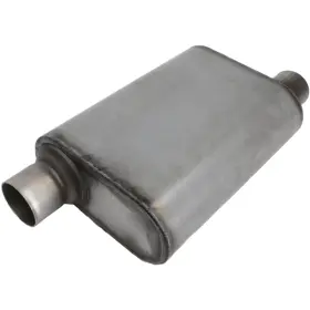 9302007 Speedway Motors Stainless Steel Chamber Muffler 2.50 Inch Offset/offset