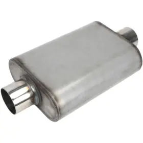9302009 Speedway Motors Stainless Steel Chamber Muffler 3 Inch Centered/centered
